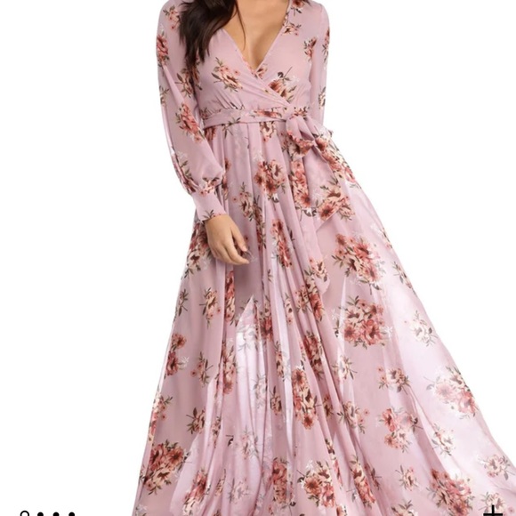 Windsor Dresses & Skirts - Windsor Floral Wrap Chiffon Dress